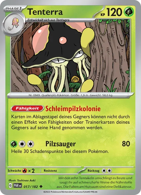 Tenterra — Paradoxrift 17 German Pokémon card
