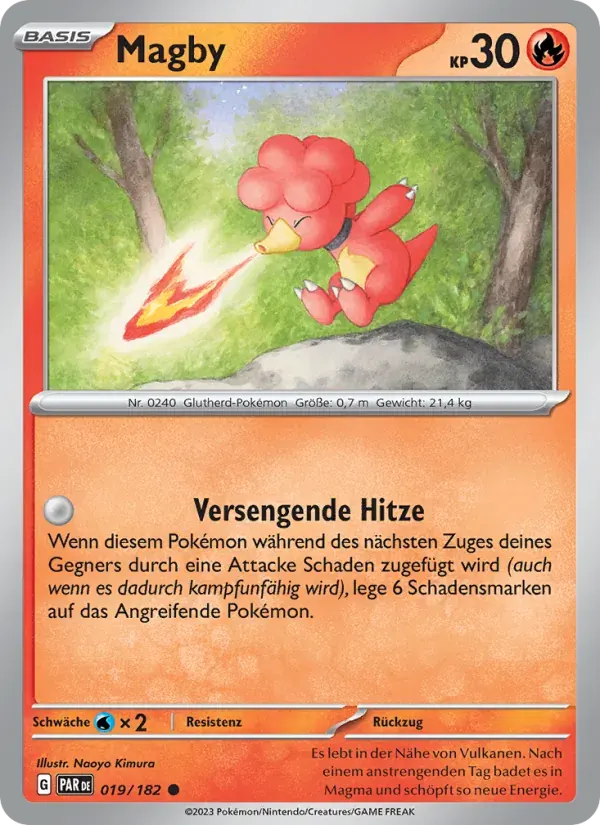 Magby — Paradoxrift 19 German Pokémon card
