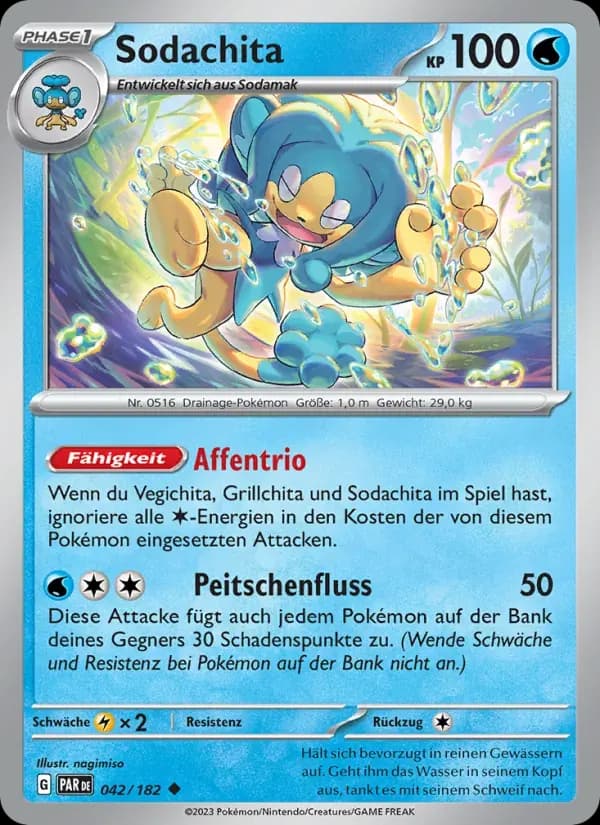 Sodachita — Paradoxrift 42 German Pokémon card