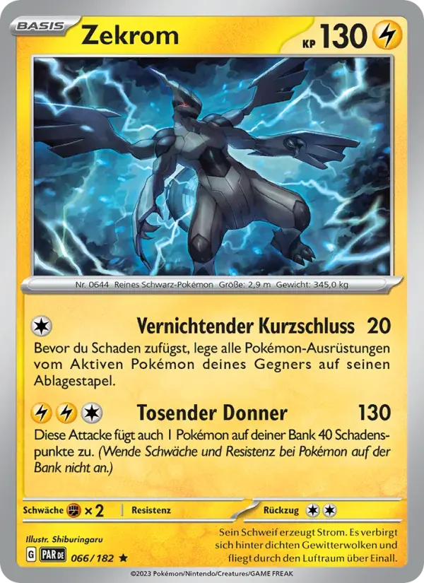 Zekrom — Paradoxrift 66 German Pokémon card