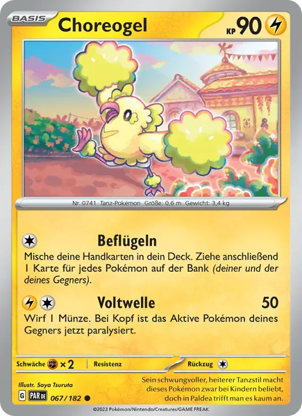 Choreogel — Paradoxrift 67 German Pokémon card