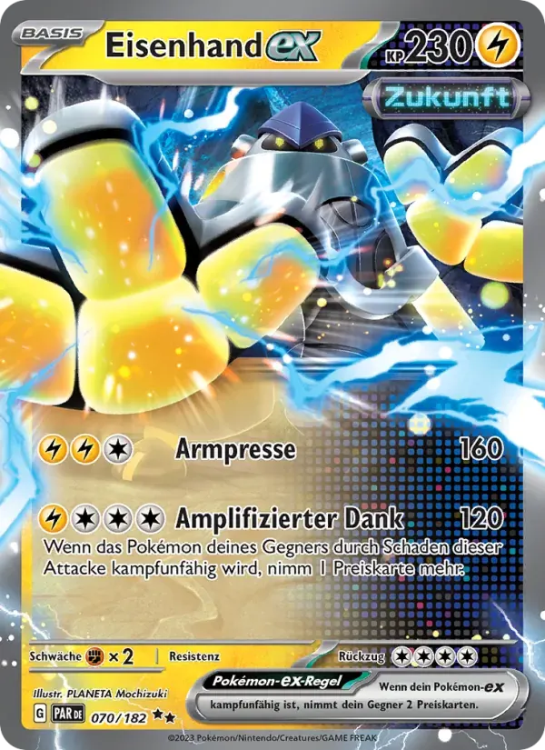 Eisenhand-ex — Paradoxrift 70 German Pokémon card