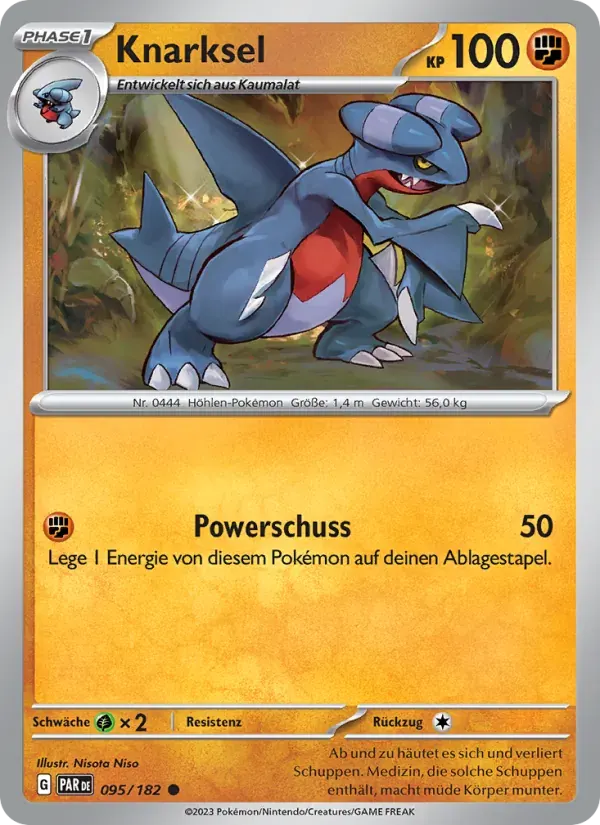 Knarksel — Paradoxrift 95 German Pokémon card