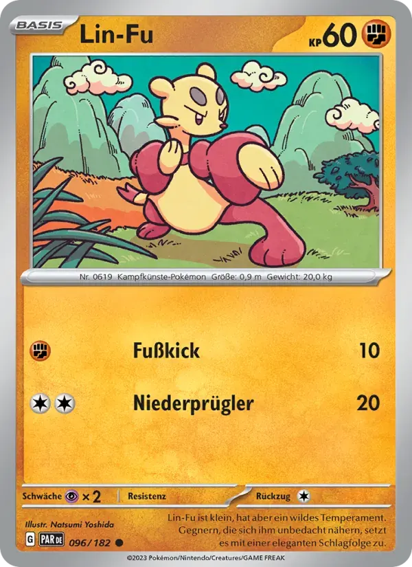 Lin-Fu — Paradoxrift 96 German Pokémon card