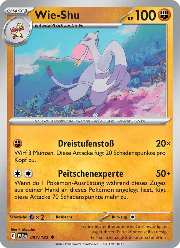 Wie-Shu — Paradoxrift 97 German Pokémon card