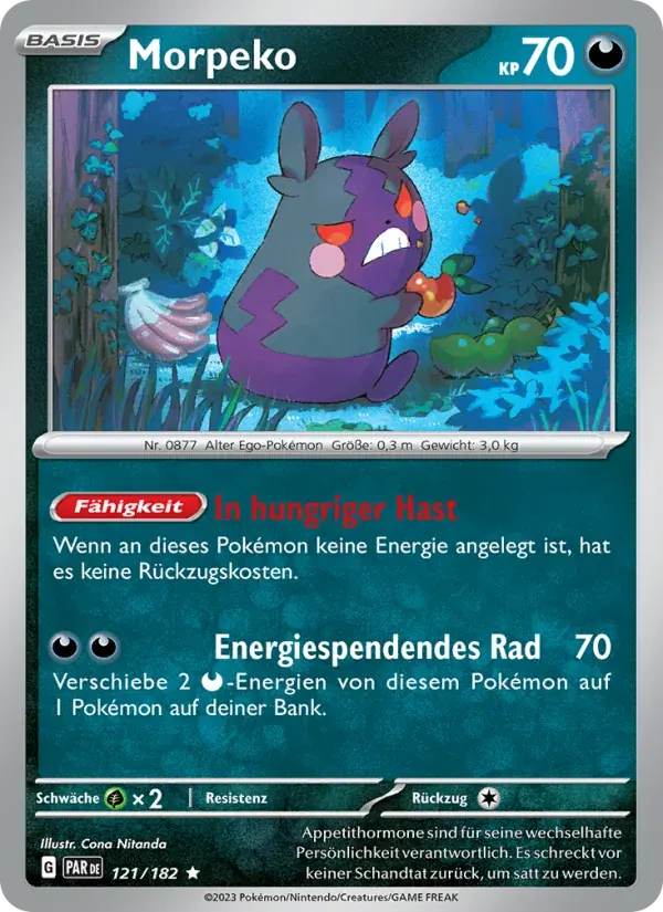 Morpeko — Paradoxrift 121 German Pokémon card