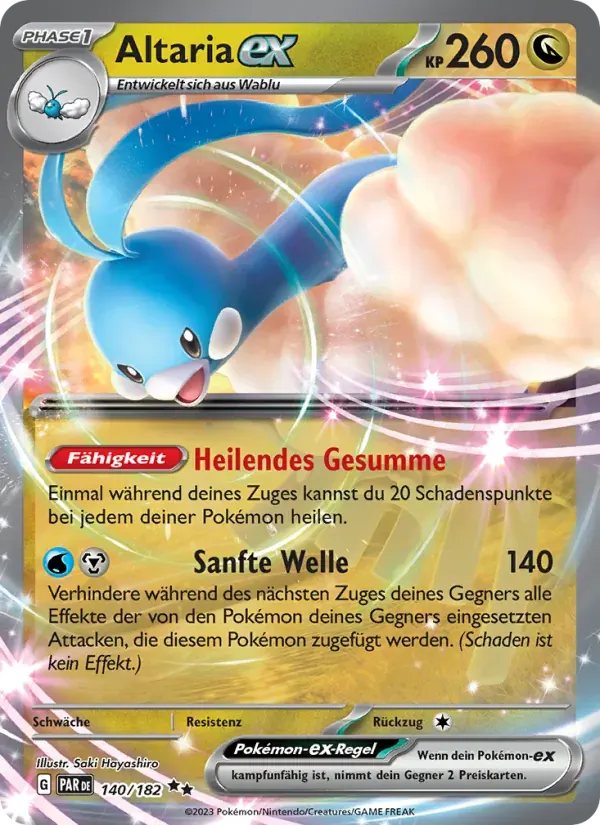 Altaria-ex — Paradoxrift 140 German Pokémon card