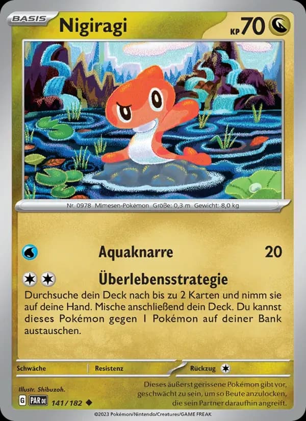 Nigiragi — Paradoxrift 141 German Pokémon card