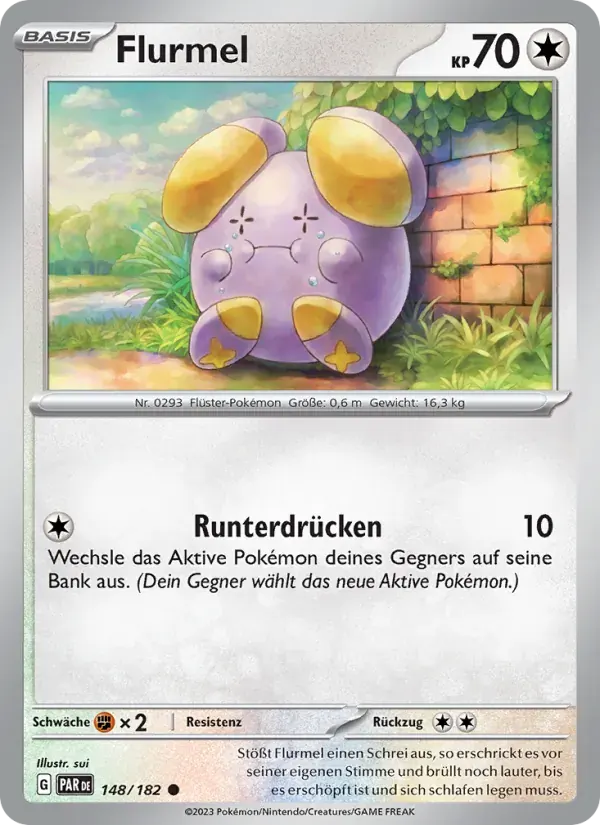 Flurmel — Paradoxrift 148 German Pokémon card