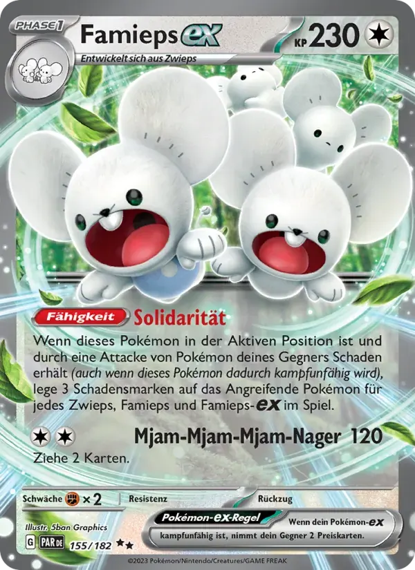 Famieps-ex — Paradoxrift 155 German Pokémon card