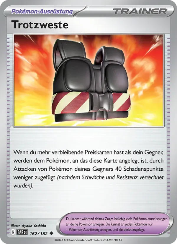 Trotzweste — Paradoxrift 162 German Pokémon card