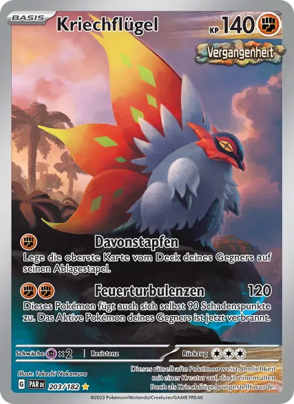 Kriechflügel — Paradoxrift 203 German Pokémon card
