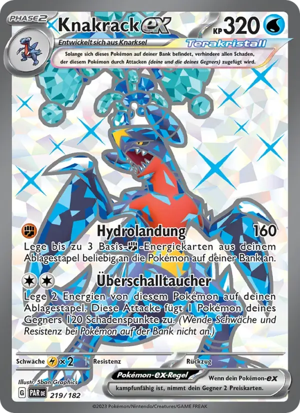 Knakrack-ex — Paradoxrift 219 German Pokémon card