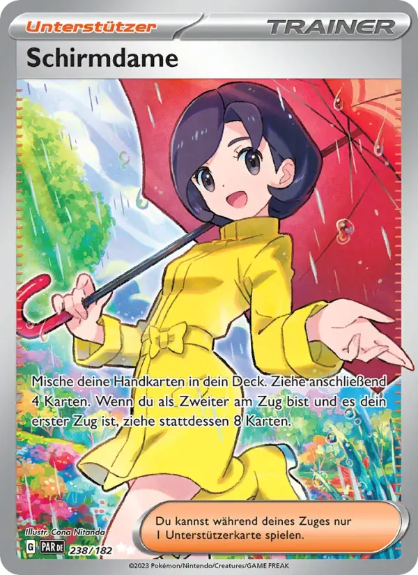 Schirmdame — Paradoxrift 238 German Pokémon card