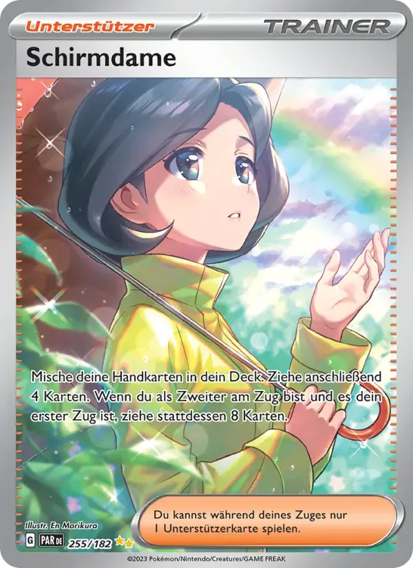 Schirmdame — Paradoxrift 255 German Pokémon card