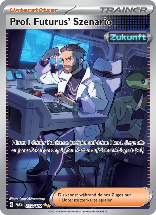 Prof. Futurus' Szenario — Paradoxrift 257 German Pokémon card