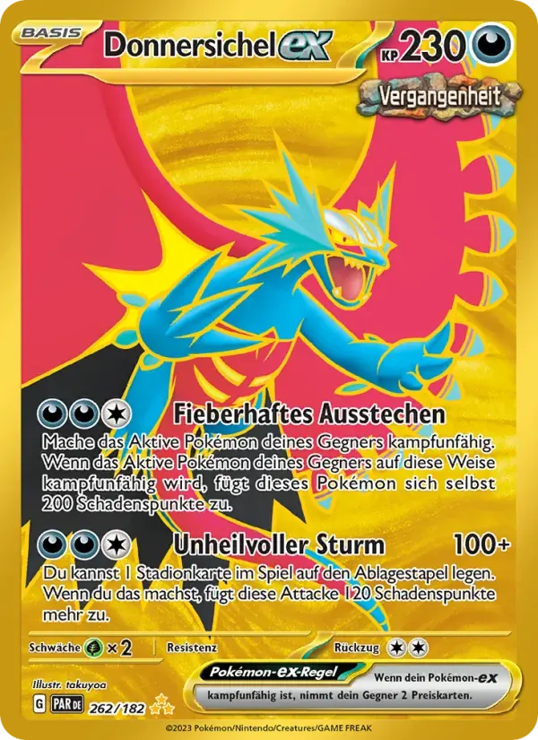 Donnersichel-ex — Paradoxrift 262 German Pokémon card