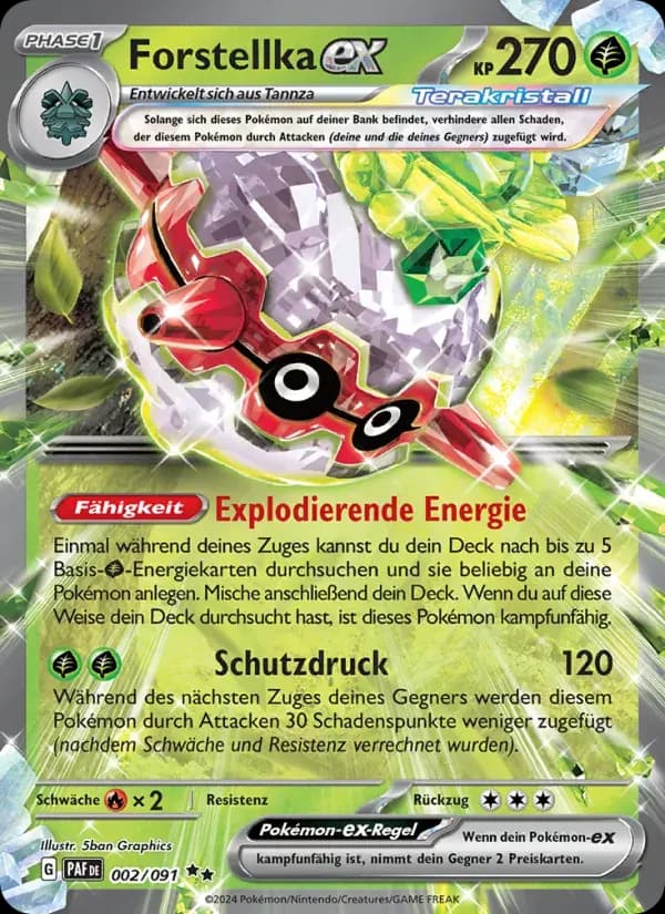 Forstellka-ex — Paldeas Schicksale 2 German Pokémon card