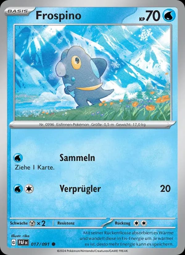 Frospino — Paldeas Schicksale 17 German Pokémon card