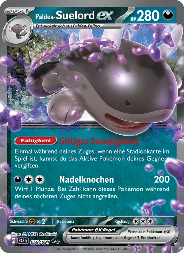 Paldea-Suelord-ex — Paldeas Schicksale 59 German Pokémon card