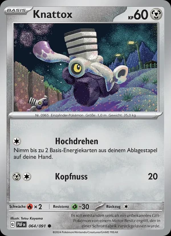 Knattox — Paldeas Schicksale 64 German Pokémon card
