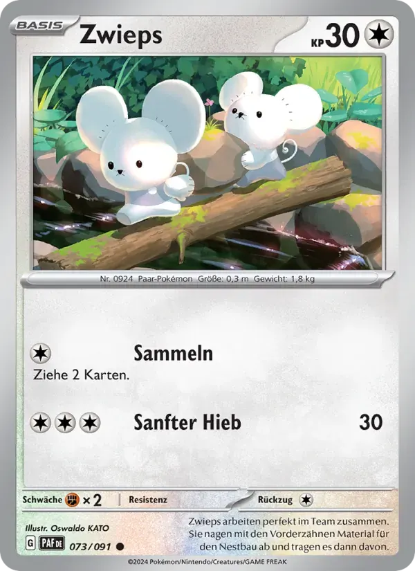 Zwieps — Paldeas Schicksale 73 German Pokémon card