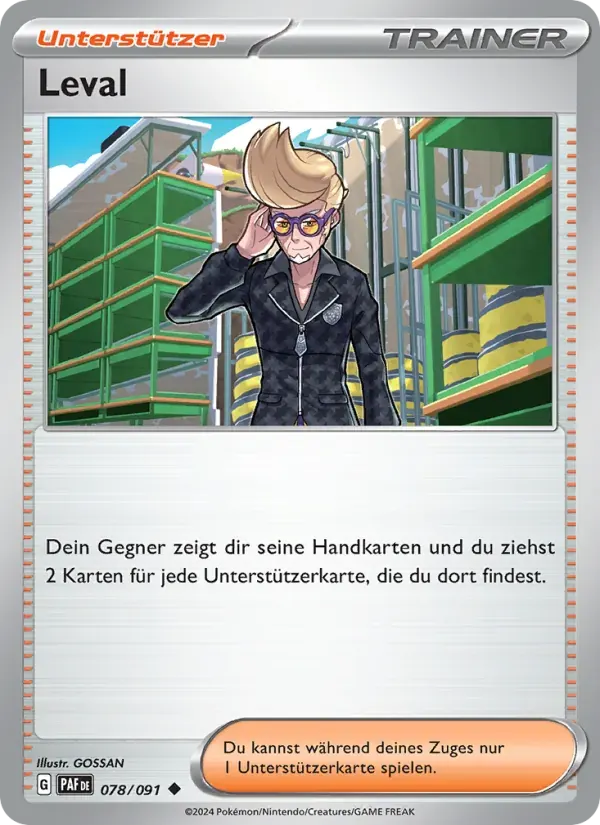 Leval — Paldeas Schicksale 78 German Pokémon card