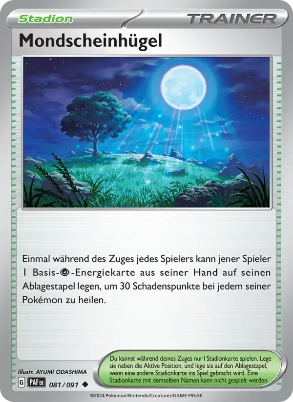 Mondscheinhügel — Paldeas Schicksale 81 German Pokémon card