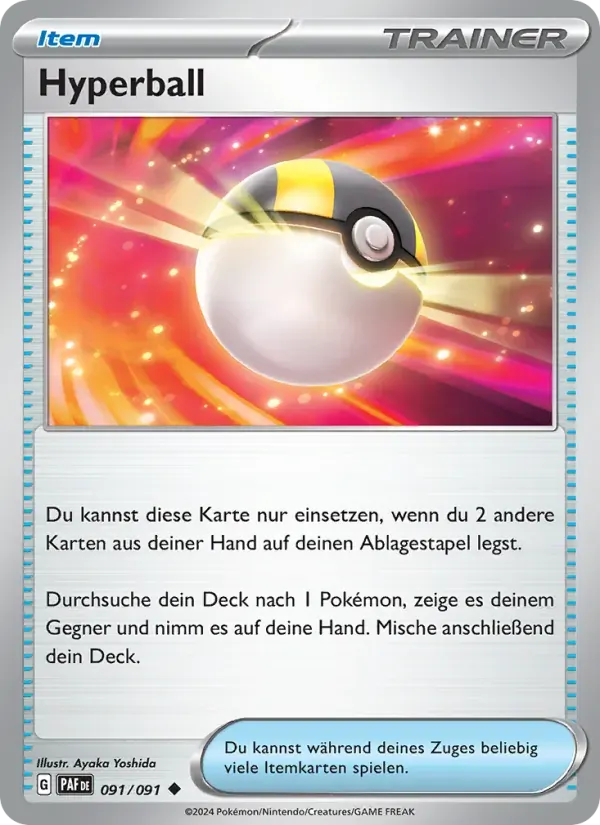 Hyperball — Paldeas Schicksale 91 German Pokémon card