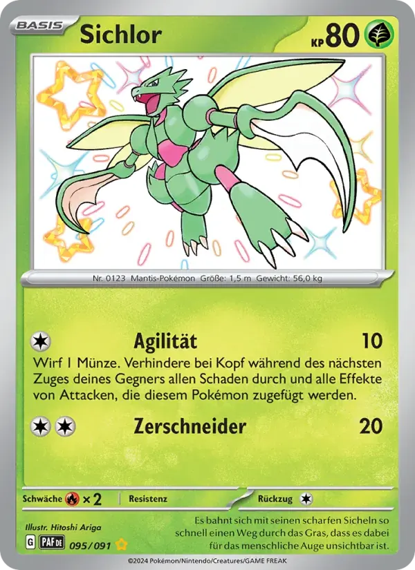Sichlor — Paldeas Schicksale 95 German Pokémon card