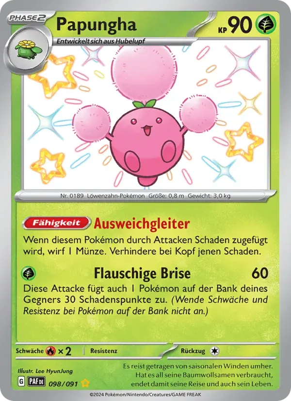 Papungha — Paldeas Schicksale 98 German Pokémon card