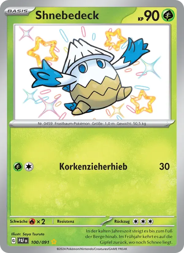 Shnebedeck — Paldeas Schicksale 100 German Pokémon card
