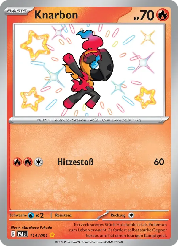 Knarbon — Paldeas Schicksale 114 German Pokémon card
