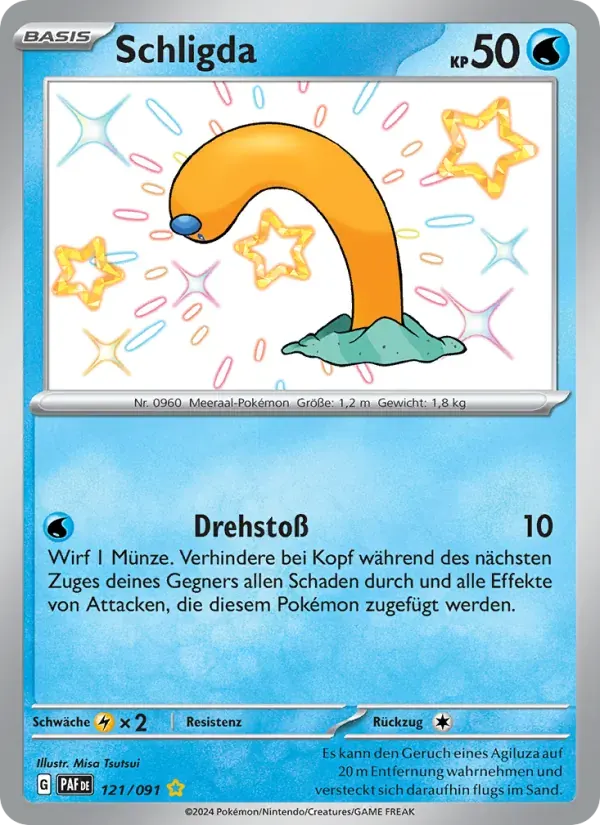Schligda — Paldeas Schicksale 121 German Pokémon card