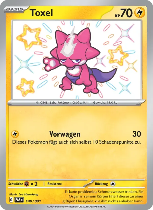 Toxel — Paldeas Schicksale 140 German Pokémon card