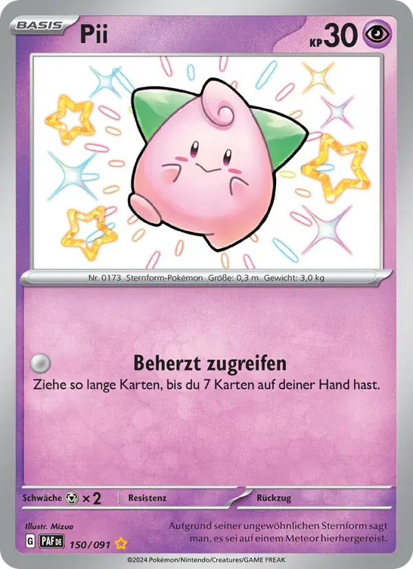 Pii — Paldeas Schicksale 150 German Pokémon card