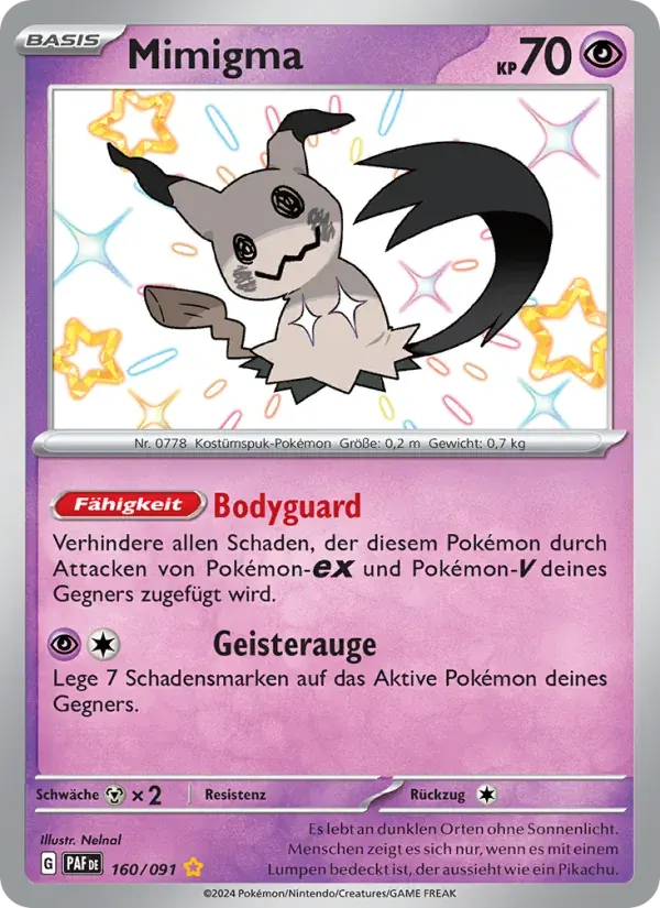 Mimigma — Paldeas Schicksale 160 German Pokémon card