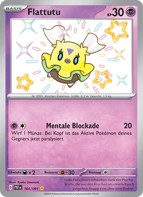 Flattutu — Paldeas Schicksale 164 German Pokémon card