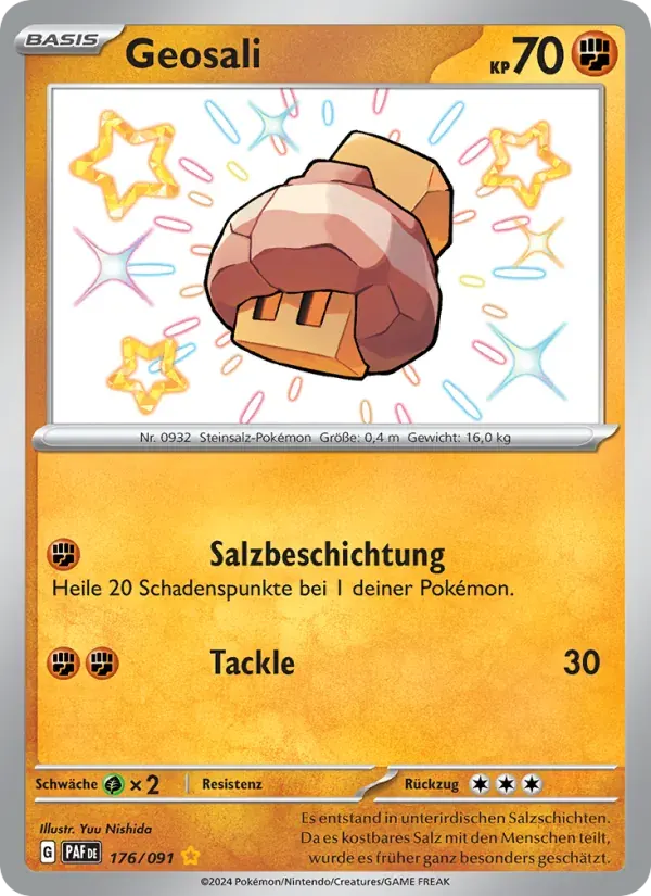 Geosali — Paldeas Schicksale 176 German Pokémon card