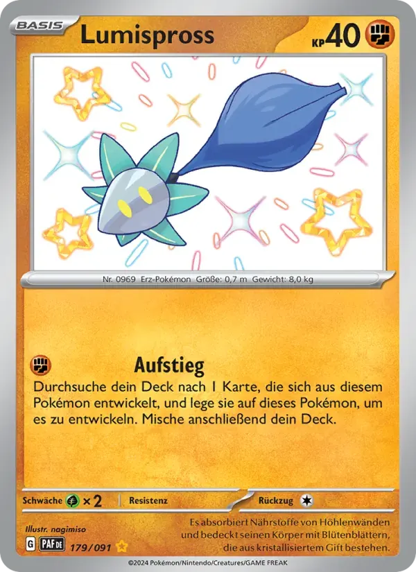 Lumispross — Paldeas Schicksale 179 German Pokémon card