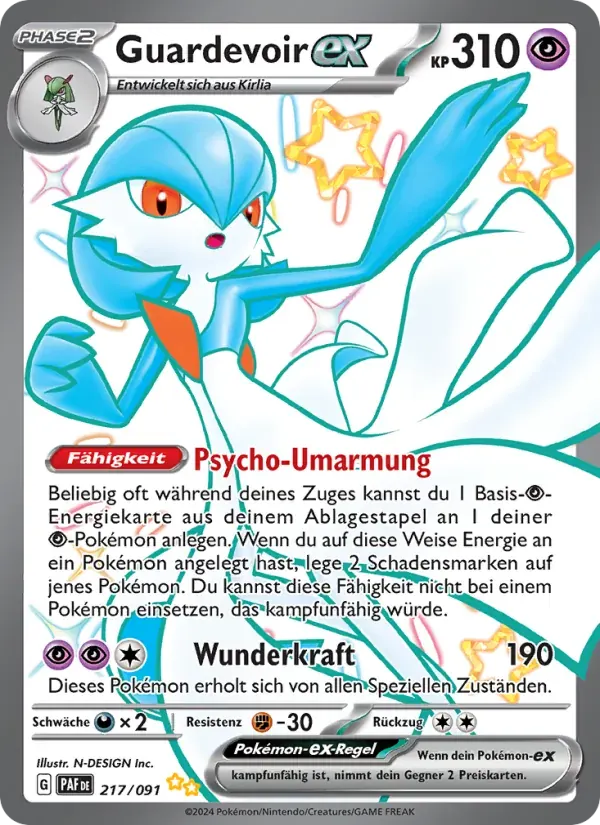 Guardevoir-ex — Paldeas Schicksale 217 German Pokémon card