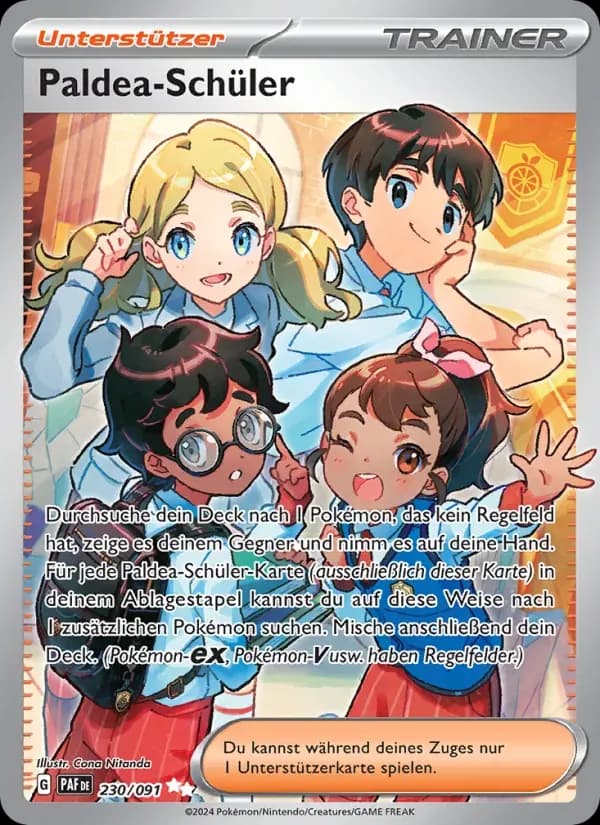 Paldea-Schüler — Paldeas Schicksale 230 German Pokémon card