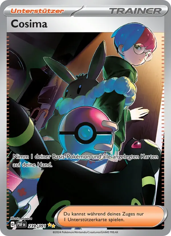 Cosima — Paldeas Schicksale 239 German Pokémon card