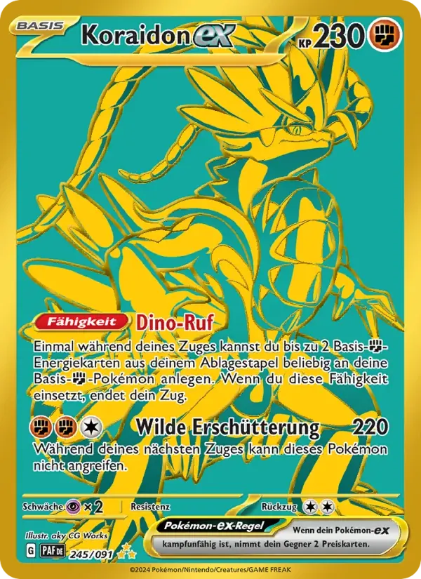 Koraidon-ex — Paldeas Schicksale 245 German Pokémon card