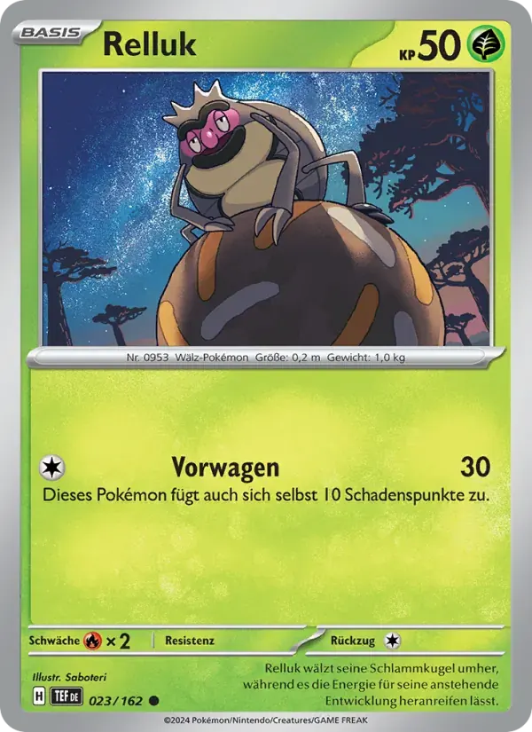 Relluk — Gewalten der Zeit 23 German Pokémon card