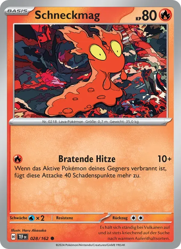 Schneckmag — Gewalten der Zeit 28 German Pokémon card
