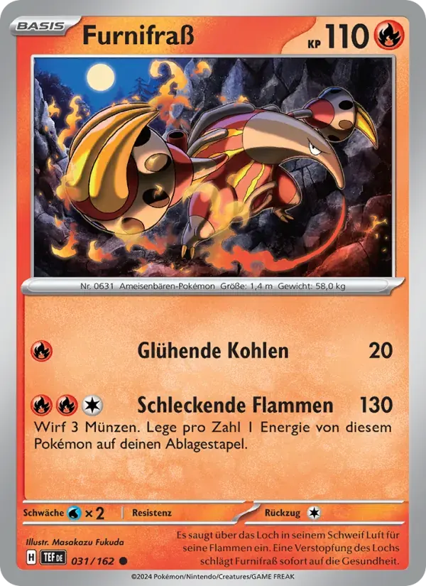 Furnifraß — Gewalten der Zeit 31 German Pokémon card