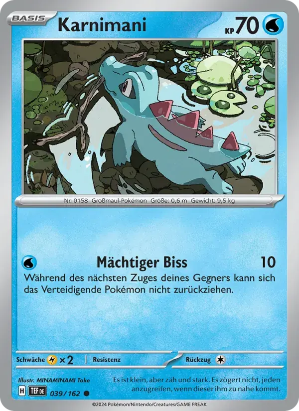 Karnimani — Gewalten der Zeit 39 German Pokémon card