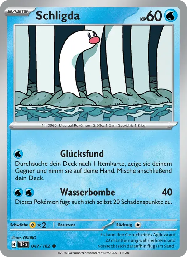 Schligda — Gewalten der Zeit 47 German Pokémon card