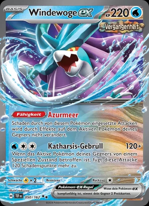 Windewoge-ex — Gewalten der Zeit 50 German Pokémon card